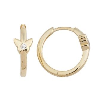 Taşlı Kelebek Çocuk Küpesi - Melike