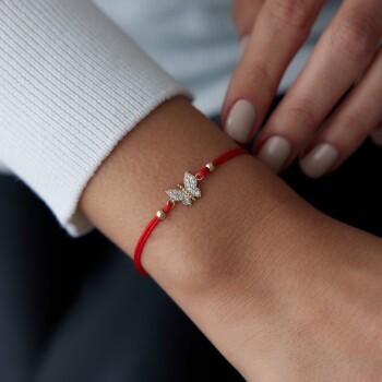 Taşlı Kelebek İpli Bileklik - Koçak (1)