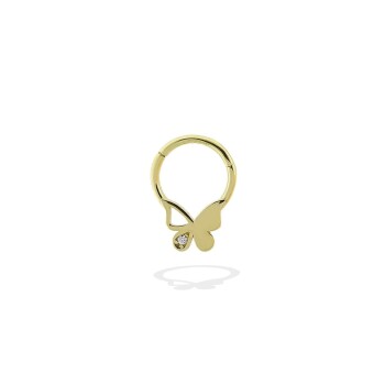Taşlı Kelebek Motifli Helix Piercing - Dianora
