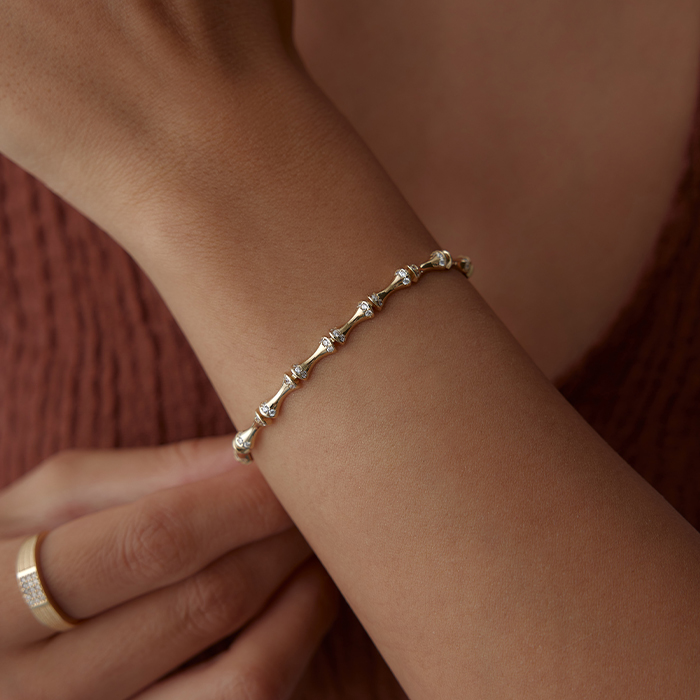 Taşlı Kemik Bileklik - Dilmener