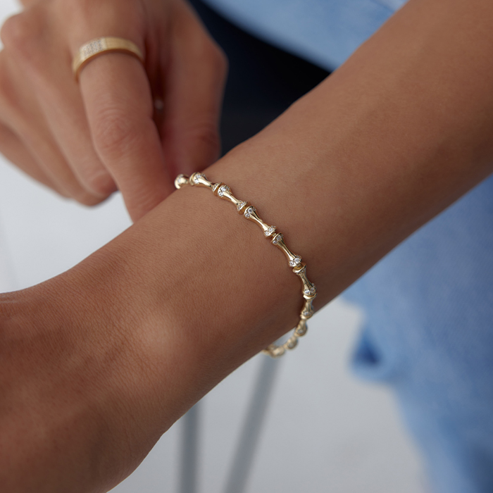 Taşlı Kemik Bileklik - Dilmener (1)