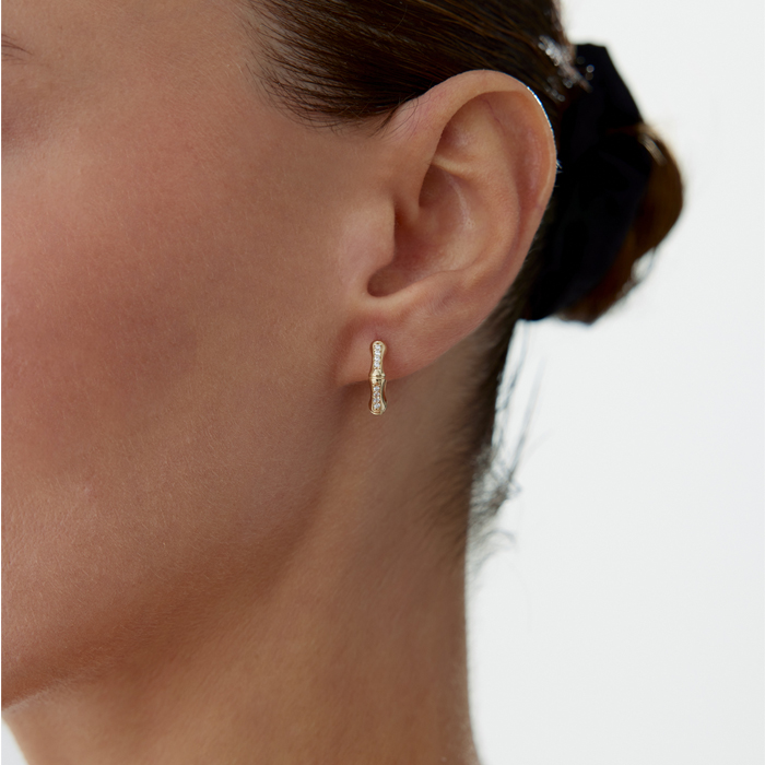 Taşlı Kemik Küpe - Rayna (1)