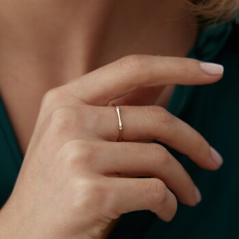 Taşlı Kemik Yüzük - Alen (1)