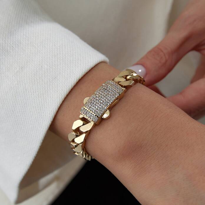 Taşlı Kilit Gurmet Bileklik - 1