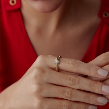 Taşlı Kilit Yüzük - Özer