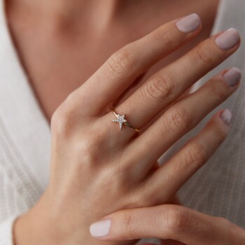 Taşlı Kuyruklu Yıldız Yüzük - Rayna