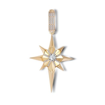 Taşlı Kuzey Yıldızı Charm - Ema