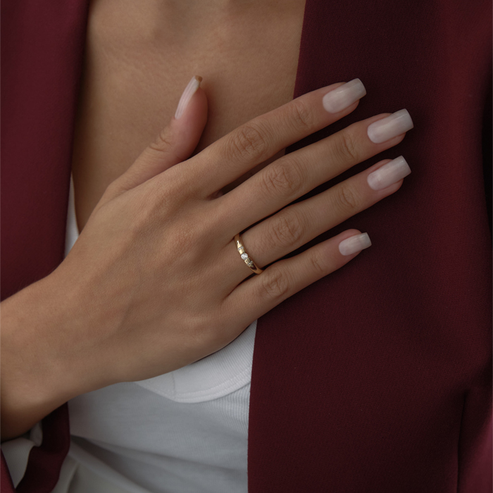 Taşlı Modern Hare Yüzük - Gökhan Bera (1)