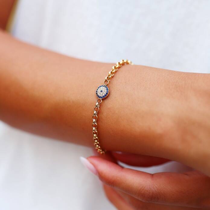 Taşlı Nazar Gözü Bileklik - 1