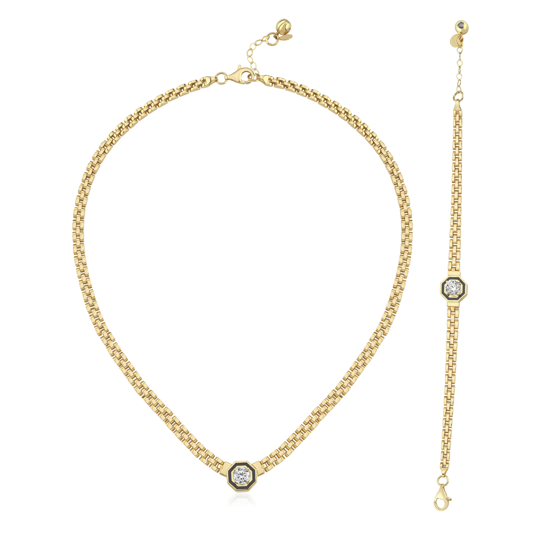 Taşlı Oktagon Set - 1