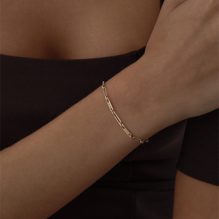 Taşlı Örüntü Ataç Bileklik - RİTİM (1)