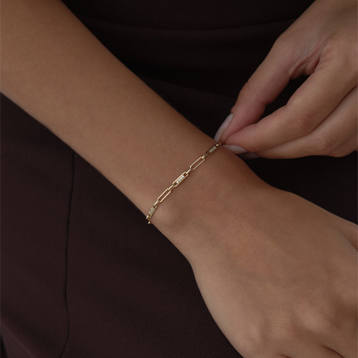 Taşlı Örüntü Ataç Bileklik - RİTİM