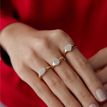 Taşlı Oval Şovalye Yüzük - 3