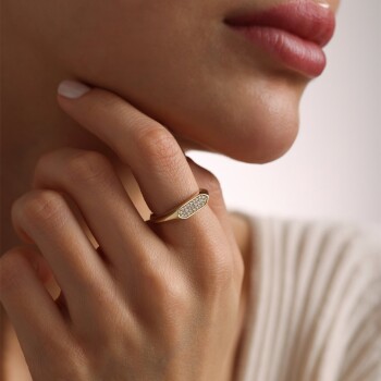 Taşlı Parantez Şovalye Yüzük - Gökhan Bera