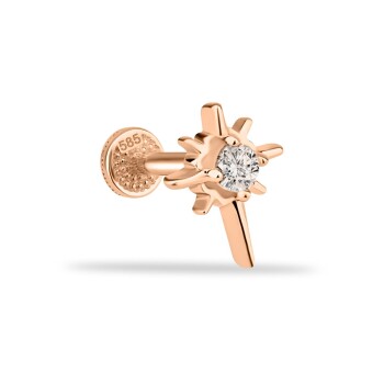 Taşlı Parlayan Yıldız Minimal Tragus Piercing - Dianora
