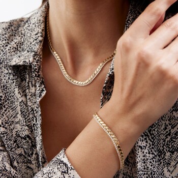 Taşlı Pullu Zincir - 2