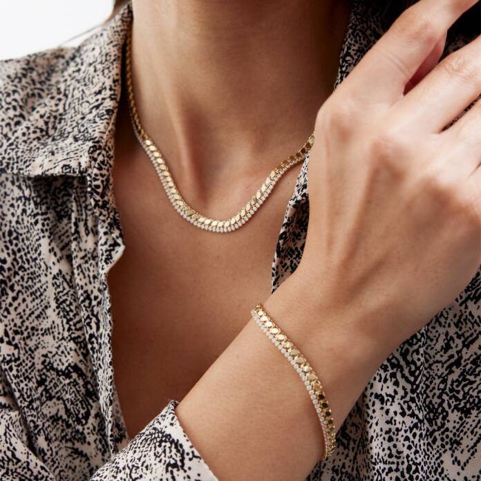 Taşlı Pullu Zincir - 2