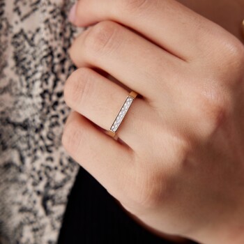 Taşlı Rectangle Yüzük - Rayna