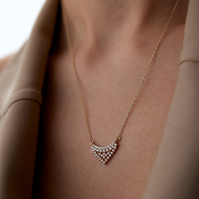 Taşlı Salıncak Kolye - Rayna (1)