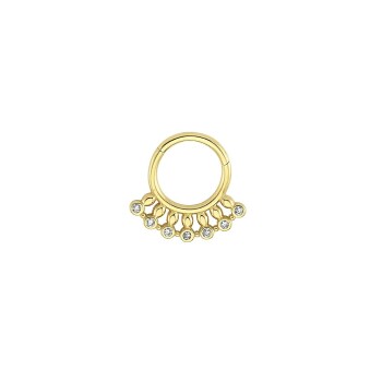 Taşlı Sarkıt Helix Piercing - Alen