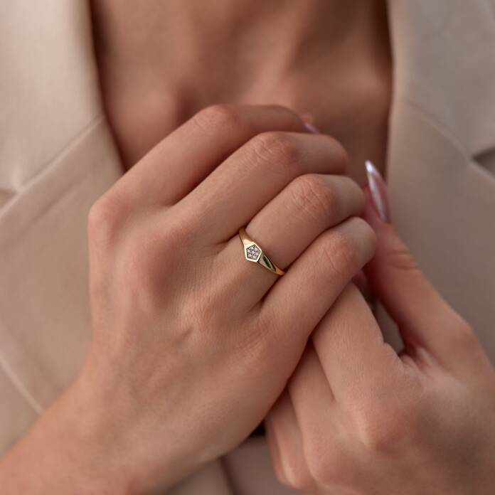 Taşlı Sembol Şovalye Yüzük - 2