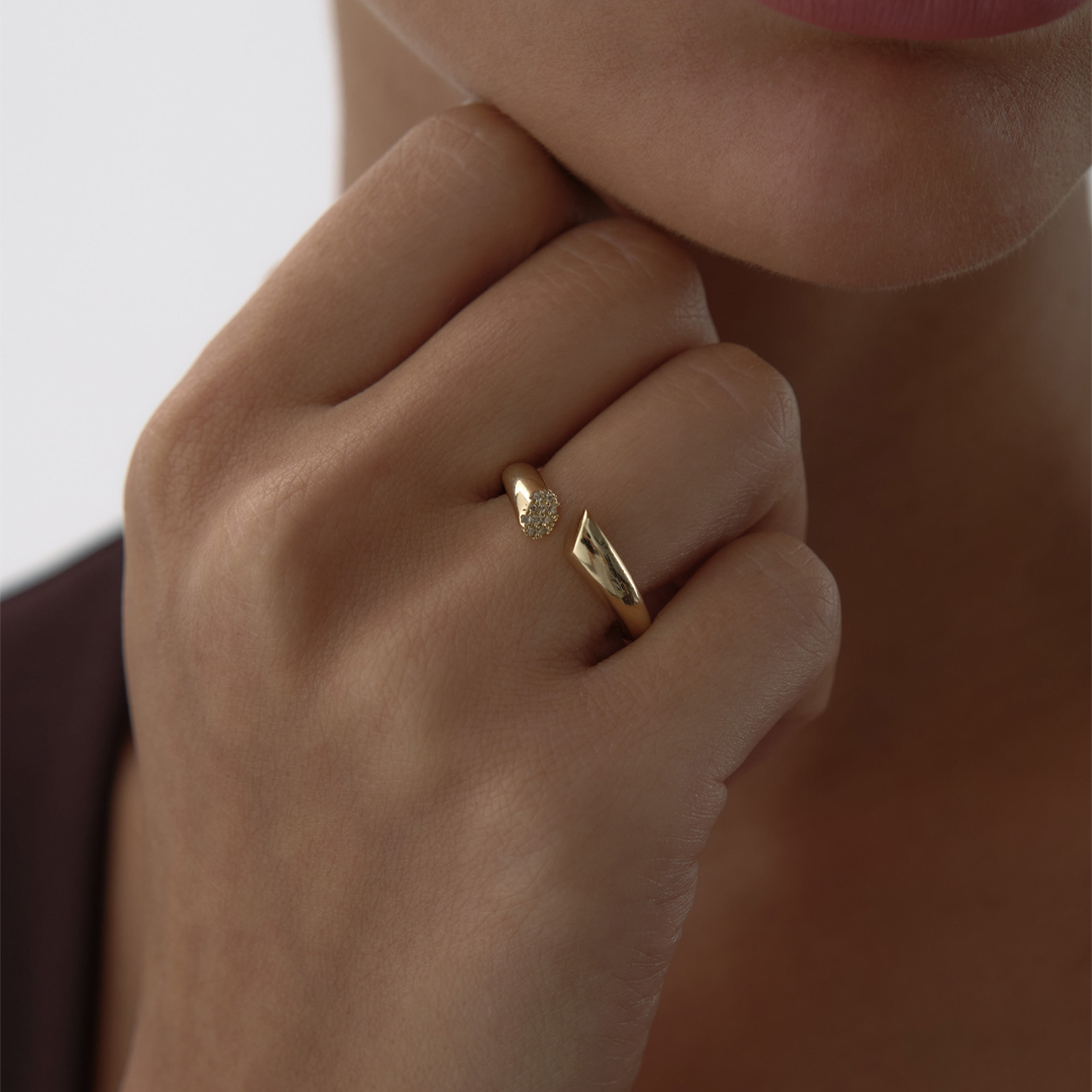 Taşlı Shooting Star Yüzük - 1