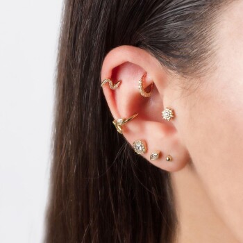 Taşlı Şimşek Minimal Tragus Piercing - Dianora (1)