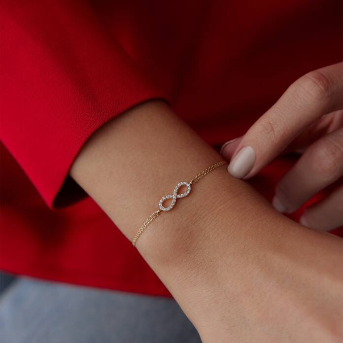 Taşlı Sonsuzluk Bileklik - 1