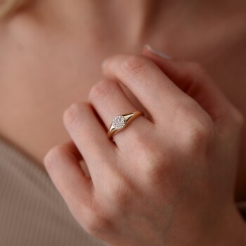 Taşlı Şövalye Yüzük - Nüans