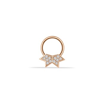 Taşlı Star Helix Piercing - 1