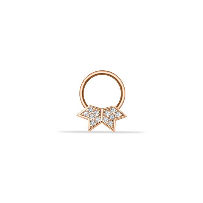 Taşlı Star Helix Piercing - 1