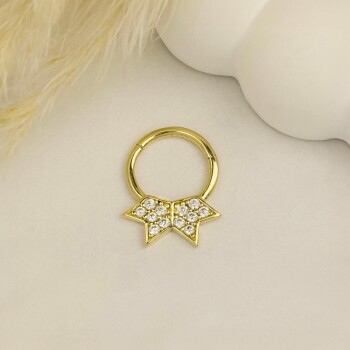 Taşlı Star Helix Piercing - 2