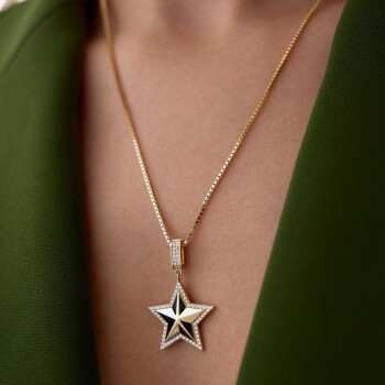 Taşlı Stardust Charm Kolye - Özer
