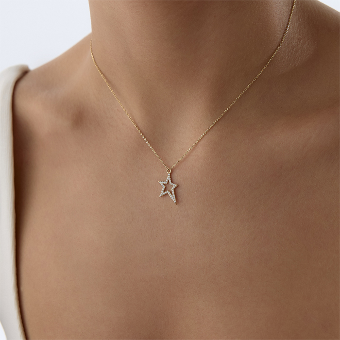 Taşlı Stella Kolye - Alen (1)