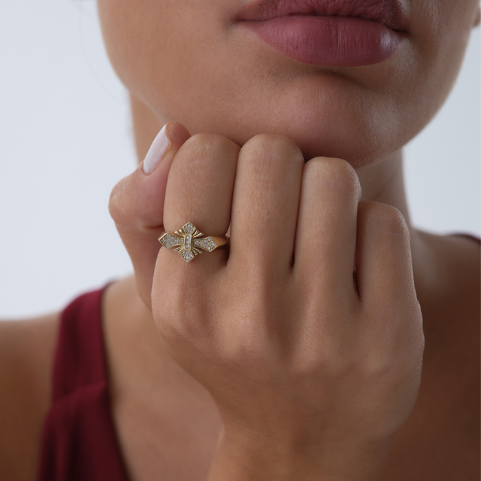 Taşlı Stella Yüzük - Cemart