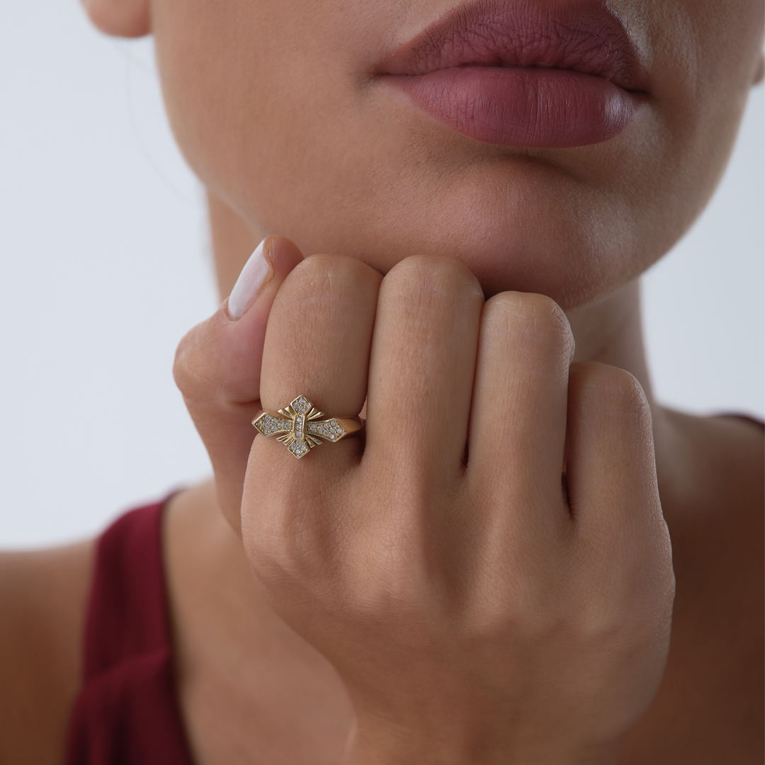 Taşlı Stella Yüzük - 1