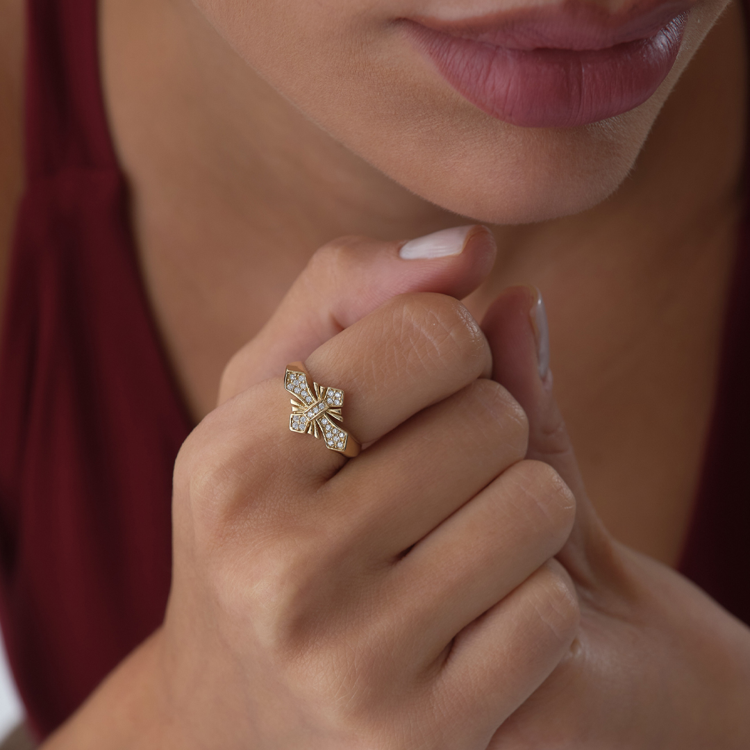 Taşlı Stella Yüzük - 3