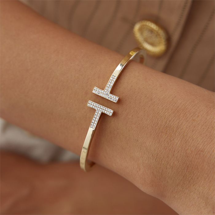 Taşlı T Kelepçe - Ador