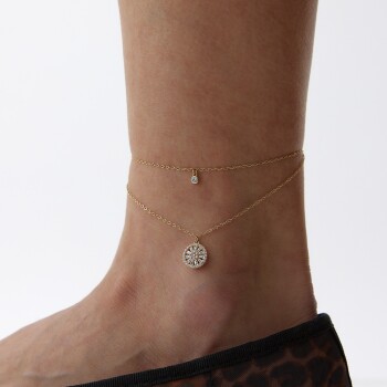 Taşlı Trapez Halhal - Rayna