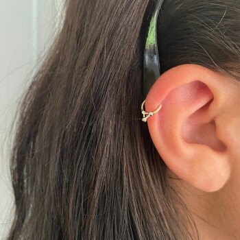 Taşlı Üçgen Helix Piercing - Dianora (1)