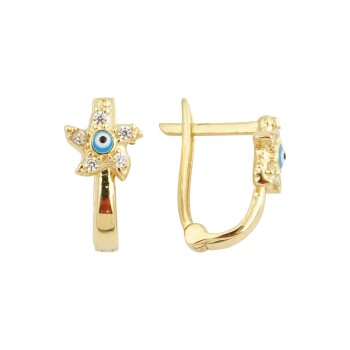 Taşlı Yıldız Göz Çocuk Küpesi - Melike