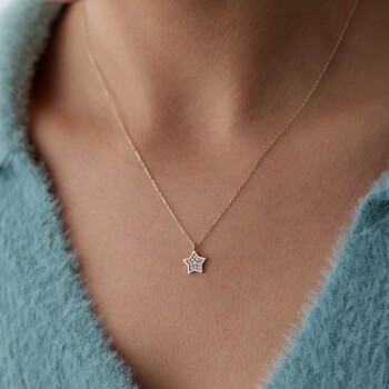 Taşlı Yıldız Kolye - Rayna