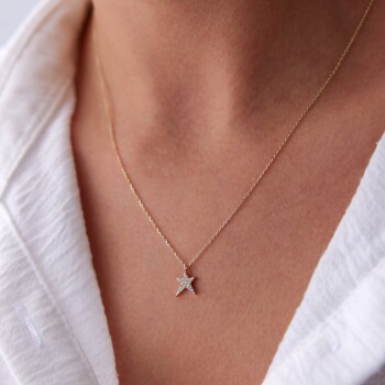 Taşlı Yıldız Kolye - Rayna