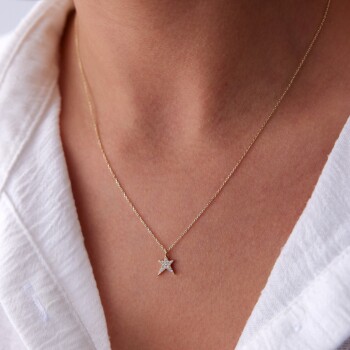 Taşlı Yıldız Kolye - Rayna (1)