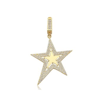 Taşlı Yıldız Kolye Ucu - Koçak