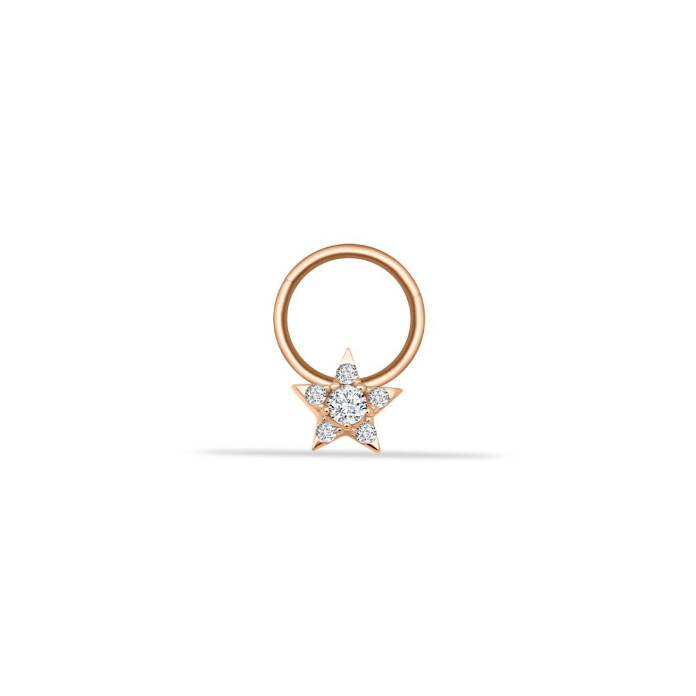 Taşlı Yıldız Motifli Helix Piercing - 1