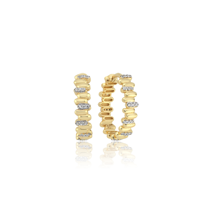 Taşlı Zikzak Küpe - Arax