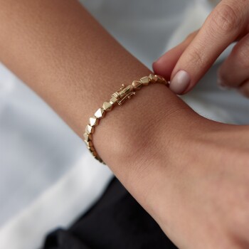 Taşsız Çakıl Taşı Bileklik - Alen (1)