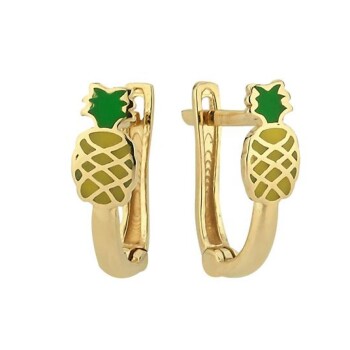 Tatlı Ananas Çocuk Küpesi - Melike