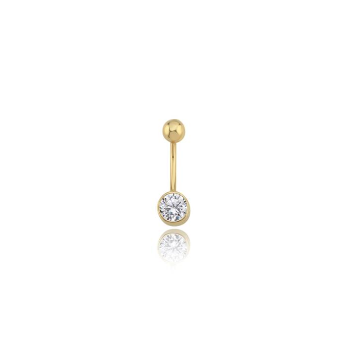 Tek Taş Göbek Piercing - 1